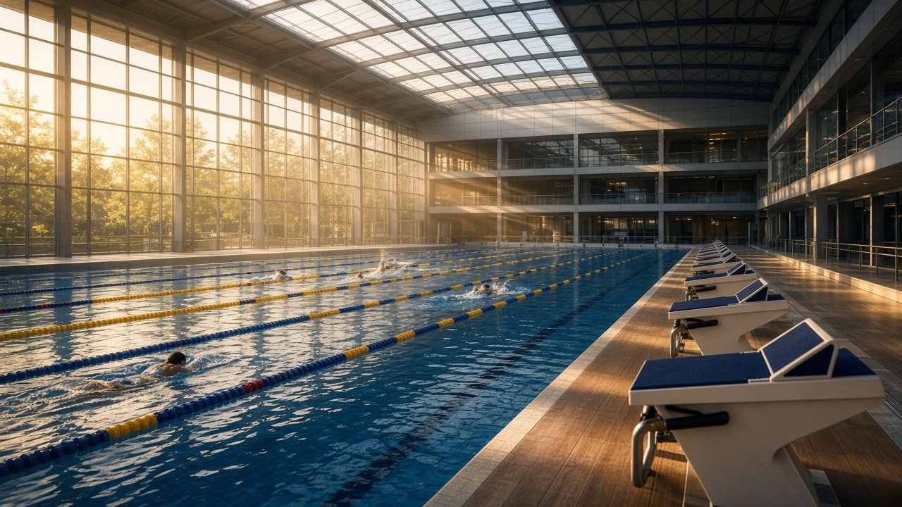 Aquatic centre, International Sports University Maharashtra
